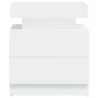 Mesita de noche madera contrachapada blanco 45x35x52 cm de vidaXL, Mesitas de noche - Ref: Foro24-326849, Precio: 83,61 €, De...