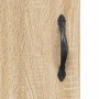 Aparador de madera contrachapada roble Sonoma 34,5x34x180 cm