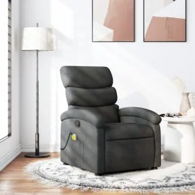 Sillón de masaje reclinable de tela gris oscuro de , Sillones - Ref: Foro24-371702, Precio: 206,28 €, Descuento: %