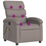 Sillón de masaje reclinable de tela gris taupé by , Armchairs - Ref: Foro24-371709, Price: 208,87 €, Discount: %