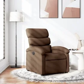 Sillón reclinable de tela marrón by , Armchairs - Ref: Foro24-371693, Price: 187,83 €, Discount: %