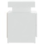 Mesita de noche madera contrachapada blanco 45x35x52 cm de vidaXL, Mesitas de noche - Ref: Foro24-326849, Precio: 83,61 €, De...