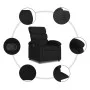 Sillón reclinable de tela negro de , Sillones - Ref: Foro24-371691, Precio: 183,13 €, Descuento: %