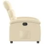 Sillón reclinable de tela crema de , Sillones - Ref: Foro24-371698, Precio: 190,05 €, Descuento: %
