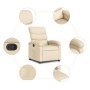 Sillón reclinable de tela crema by , Armchairs - Ref: Foro24-371698, Price: 192,90 €, Discount: %