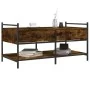 Mesa de centro madera de ingeniería roble ahumado 99x50x50 cm by , Coffee table - Ref: Foro24-833962, Price: 70,57 €, Discoun...