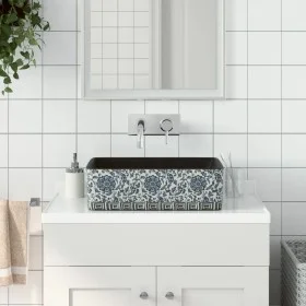 Lavabo de encimera rectangular cerámica negro azul 46x35,5x13cm by , Sinks - Ref: Foro24-155071, Price: 131,41 €, Discount: %
