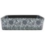 Lavabo de encimera rectangular cerámica negro azul 46x35,5x13cm by , Sinks - Ref: Foro24-155071, Price: 133,83 €, Discount: %