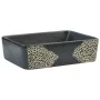 Lavabo sobre encimera rectangular cerámica negro 46x35,5x13 cm by , Sinks - Ref: Foro24-155073, Price: 102,98 €, Discount: %