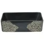 Lavabo sobre encimera rectangular cerámica negro 46x35,5x13 cm by , Sinks - Ref: Foro24-155073, Price: 102,98 €, Discount: %