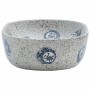 Lavabo sobre encimera ovalado cerámica gris y azul 47x33x13 cm by , Sinks - Ref: Foro24-155067, Price: 129,83 €, Discount: %