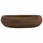 Lavabo sobre encimera ovalado cerámica marrón 59x40x15 cm de , Lavabos - Ref: Foro24-155084, Precio: 189,92 €, Descuento: %