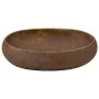 Lavabo sobre encimera ovalado cerámica marrón 59x40x15 cm de , Lavabos - Ref: Foro24-155084, Precio: 208,97 €, Descuento: %