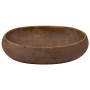 Lavabo sobre encimera ovalado cerámica marrón 59x40x15 cm de , Lavabos - Ref: Foro24-155084, Precio: 189,92 €, Descuento: %