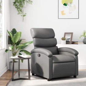 Graues Kunstleder-Sessel mit Liegefunktion von , Sessel - Ref: Foro24-371716, Preis: 197,63 €, Rabatt: %