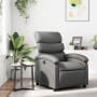 Sillón reclinable de cuero sintético gris by , Armchairs - Ref: Foro24-371716, Price: 197,63 €, Discount: %