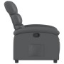 Sillón reclinable de cuero sintético gris by , Armchairs - Ref: Foro24-371716, Price: 197,63 €, Discount: %