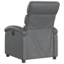 Sillón reclinable de cuero sintético gris by , Armchairs - Ref: Foro24-371716, Price: 197,63 €, Discount: %