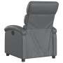 Sillón reclinable de cuero sintético gris by , Armchairs - Ref: Foro24-371716, Price: 197,63 €, Discount: %