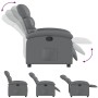 Sillón reclinable de cuero sintético gris by , Armchairs - Ref: Foro24-371716, Price: 197,63 €, Discount: %