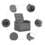Graues Kunstleder-Sessel mit Liegefunktion von , Sessel - Ref: Foro24-371716, Preis: 194,70 €, Rabatt: %