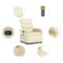 Massage-Fernsehsessel aus cremefarbenem Kunstleder von , Sessel - Ref: Foro24-371721, Preis: 249,61 €, Rabatt: %