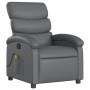Sillón de masaje reclinable cuero sintético gris by , Armchairs - Ref: Foro24-371723, Price: 203,13 €, Discount: %