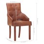 Esszimmerstühle 2 Einheiten echtes braunes Ziegenleder von , Essstühle - Ref: Foro24-288289, Preis: 352,35 €, Rabatt: %