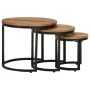 Set of 3 solid acacia wood side tables by , Side tables - Ref: Foro24-320687, Price: 112,40 €, Discount: %