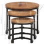 Set of 3 solid acacia wood side tables by , Side tables - Ref: Foro24-320687, Price: 114,32 €, Discount: %