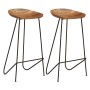 Kitchen stools, 2 units, solid acacia wood by , Kitchen stools - Ref: Foro24-247934, Price: 212,54 €, Discount: %