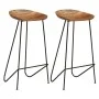 Kitchen stools, 2 units, solid acacia wood by , Kitchen stools - Ref: Foro24-247934, Price: 216,65 €, Discount: %