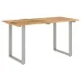 Mesa de comedor de madera maciza de acacia 140x70x76 cm by , Kitchen and dining tables - Ref: Foro24-286478, Price: 253,04 €,...