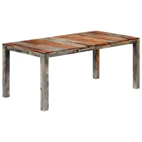 Solid gray sheesham wood dining table 180x90x76 cm by , Kitchen and dining tables - Ref: Foro24-248007, Price: 297,37 €, Disc...