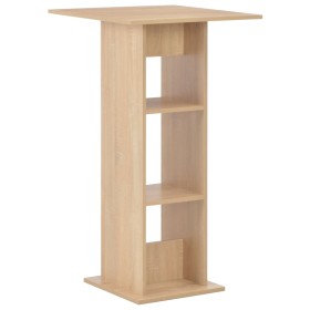 Tall bar table in oak color, 60x60x110 cm by , Kitchen and dining tables - Ref: Foro24-280207, Price: 81,71 €, Discount: %