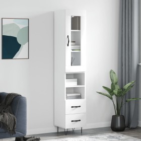Hohes Sideboard Sperrholz weiß 34,5x34x180 cm von , Sideboards - Ref: Foro24-3199329, Preis: 108,98 €, Rabatt: %