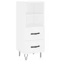 Hohes Sideboard Sperrholz weiß 34,5x34x180 cm von , Sideboards - Ref: Foro24-3199329, Preis: 107,67 €, Rabatt: %