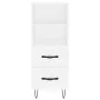 Hohes Sideboard Sperrholz weiß 34,5x34x180 cm von , Sideboards - Ref: Foro24-3199329, Preis: 107,67 €, Rabatt: %