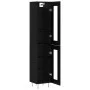 Black plywood sideboard 34.5x34x180 cm by , Sideboards - Ref: Foro24-3199458, Price: 99,62 €, Discount: %