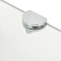 Corner shelf with chrome supports clear glass 35x35 cm by vidaXL, Shelves and shelves - Ref: Foro24-243853, Price: 20,09 €, D...