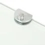 Corner shelf with chrome supports clear glass 35x35 cm by vidaXL, Shelves and shelves - Ref: Foro24-243853, Price: 19,70 €, D...