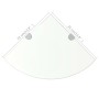 Eckregal mit Chromträgern aus Klarglas 35x35 cm von vidaXL, Regale und Regale - Ref: Foro24-243853, Preis: 20,29 €, Rabatt: %