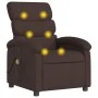 Dunkelbrauner Liegemassagesessel aus Stoff von , Sessel - Ref: Foro24-371706, Preis: 237,06 €, Rabatt: %