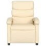 Sillón de masaje reclinable de tela crema de , Sillones - Ref: Foro24-371710, Precio: 251,35 €, Descuento: %
