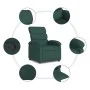 Dark green fabric recliner by , Armchairs - Ref: Foro24-371695, Price: 187,54 €, Discount: %