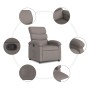 Taupe Gray Fabric Recliner by , Armchairs - Ref: Foro24-371697, Price: 191,10 €, Discount: %