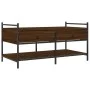 Mesa de centro madera de ingeniería roble marrón 99x50x50 cm de , Mesas de centro - Ref: Foro24-833964, Precio: 71,72 €, Desc...