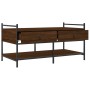 Mesa de centro madera de ingeniería roble marrón 99x50x50 cm de , Mesas de centro - Ref: Foro24-833964, Precio: 72,50 €