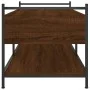 Mesa de centro madera de ingeniería roble marrón 99x50x50 cm de , Mesas de centro - Ref: Foro24-833964, Precio: 71,72 €, Desc...