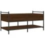 Mesa de centro madera de ingeniería roble marrón 99x50x50 cm de , Mesas de centro - Ref: Foro24-833964, Precio: 71,72 €, Desc...